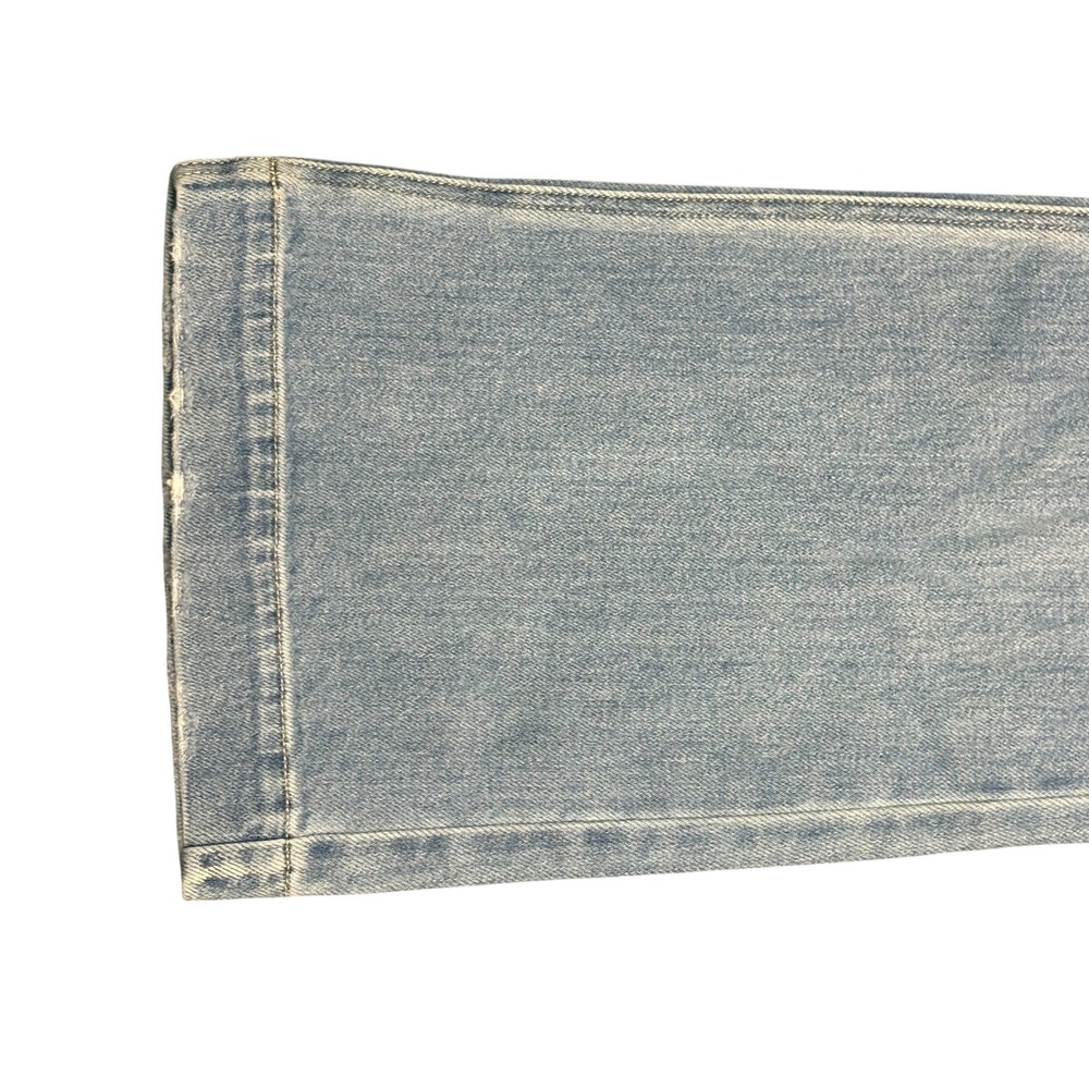 KanCan sz 28 Mid/High Rise Flare Med Light Wash Light distressing NWT 28X33 Long - Picture 6 of 9